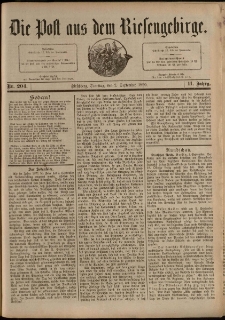 Die Post aus dem Riesengebirge, 1890, nr 204