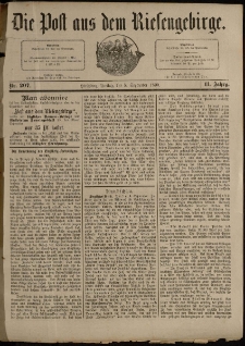 Die Post aus dem Riesengebirge, 1890, nr 207