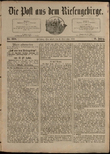 Die Post aus dem Riesengebirge, 1890, nr 208