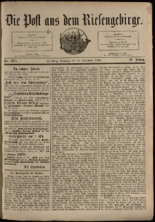 Die Post aus dem Riesengebirge, 1890, nr 215