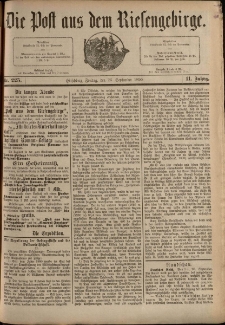 Die Post aus dem Riesengebirge, 1890, nr 225