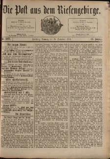 Die Post aus dem Riesengebirge, 1890, nr 227