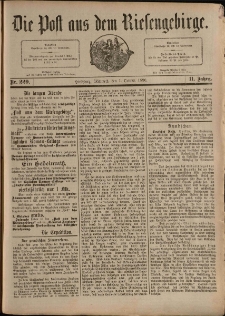 Die Post aus dem Riesengebirge, 1890, nr 229