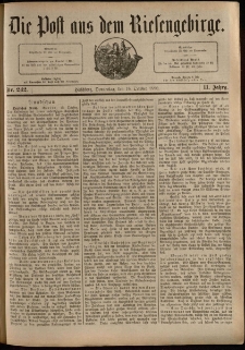 Die Post aus dem Riesengebirge, 1890, nr 242