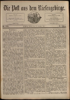Die Post aus dem Riesengebirge, 1890, nr 243