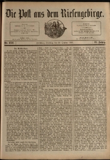 Die Post aus dem Riesengebirge, 1890, nr 252