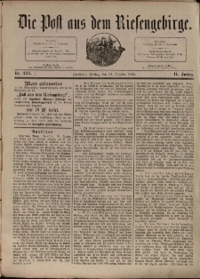 Die Post aus dem Riesengebirge, 1890, nr 255