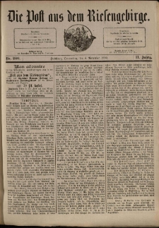 Die Post aus dem Riesengebirge, 1890, nr 260