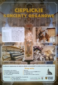 Cieplickie Koncerty Organowe - plakat [Dokument życia społecznego]