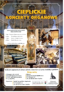 Cieplickie Koncerty Organowe - plakat [Dokument życia społecznego]
