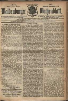 Waldenburger Wochenblatt, Jg. 28, 1882, nr 81