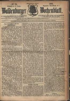 Waldenburger Wochenblatt, Jg. 28, 1882, nr 83