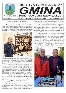 Gmina : biuletyn samorządowy : pismo Rady Gminy Jeż&oacute;w Sudecki, 2025, nr 174