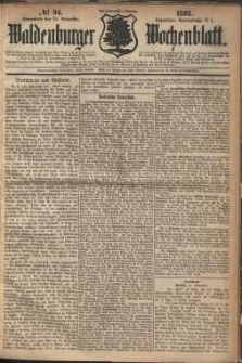 Waldenburger Wochenblatt, Jg. 28, 1882, nr 94