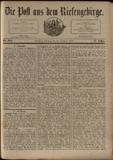 Die Post aus dem Riesengebirge, 1890, nr 264