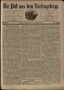 Die Post aus dem Riesengebirge, 1890, nr 266