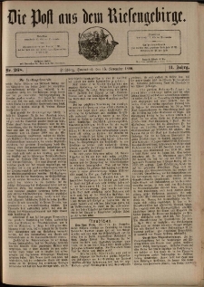 Die Post aus dem Riesengebirge, 1890, nr 268