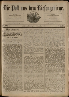 Die Post aus dem Riesengebirge, 1890, nr 282