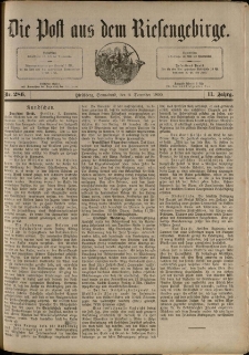 Die Post aus dem Riesengebirge, 1890, nr 286