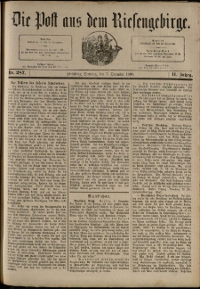 Die Post aus dem Riesengebirge, 1890, nr 287