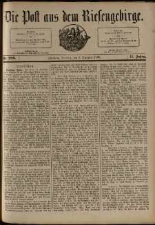 Die Post aus dem Riesengebirge, 1890, nr 288