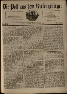 Die Post aus dem Riesengebirge, 1890, nr 292