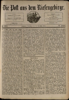 Die Post aus dem Riesengebirge, 1890, nr 294