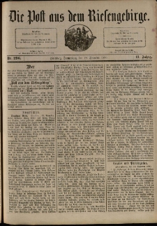Die Post aus dem Riesengebirge, 1890, nr 296