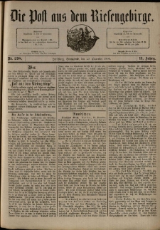 Die Post aus dem Riesengebirge, 1890, nr 298
