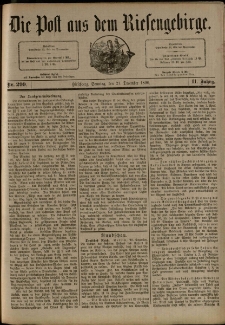 Die Post aus dem Riesengebirge, 1890, nr 299