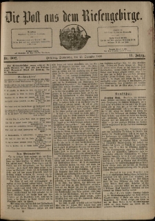 Die Post aus dem Riesengebirge, 1890, nr 302