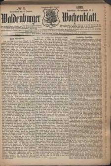 Waldenburger Wochenblatt, Jg. 29, 1883, nr 2