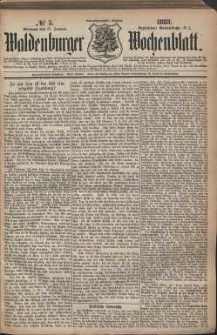 Waldenburger Wochenblatt, Jg. 29, 1883, nr 5