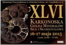 XLVI Karkonoska Giełda Minerał&oacute;w, Skał i Skamieniałości - plakat [Dokument życia społecznego]