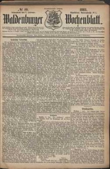 Waldenburger Wochenblatt, Jg. 29, 1883, nr 10