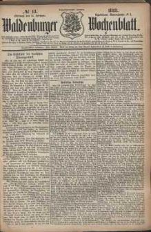 Waldenburger Wochenblatt, Jg. 29, 1883, nr 13