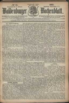 Waldenburger Wochenblatt, Jg. 29, 1883, nr 14