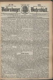 Waldenburger Wochenblatt, Jg. 29, 1883, nr 26