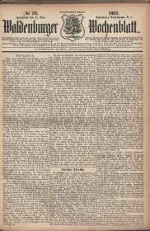 Waldenburger Wochenblatt, Jg. 29, 1883, nr 38