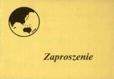 Na wschód od Uralu - zaproszenie [Dokument życia społecznego]