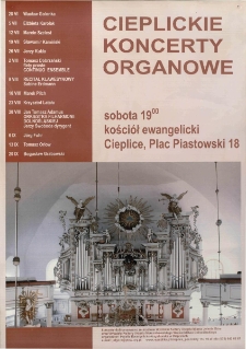 Cieplickie Koncerty Organowe - plakat [Dokument życia społecznego]