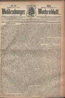 Waldenburger Wochenblatt, Jg. 29, 1883, nr 42