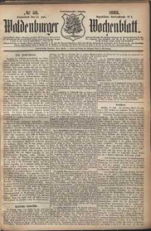 Waldenburger Wochenblatt, Jg. 29, 1883, nr 58