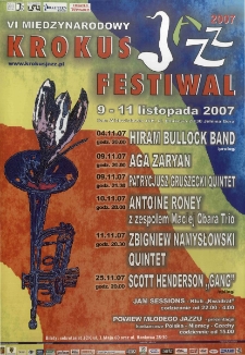 VI Międzynarodowy Krokus Jazz Festiwal - plakat [Dokument życia społecznego]