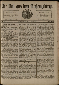 Die Post aus dem Riesengebirge, 1891, nr 21
