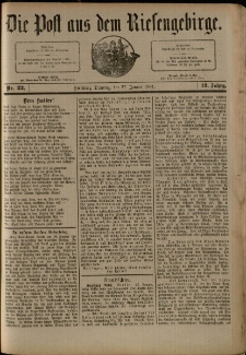 Die Post aus dem Riesengebirge, 1891, nr 22