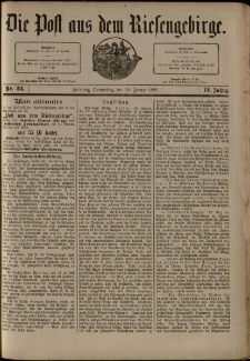 Die Post aus dem Riesengebirge, 1891, nr 24