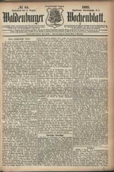 Waldenburger Wochenblatt, Jg. 29, 1883, nr 64