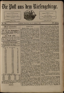 Die Post aus dem Riesengebirge, 1891, nr 36