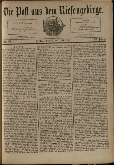 Die Post aus dem Riesengebirge, 1891, nr 52